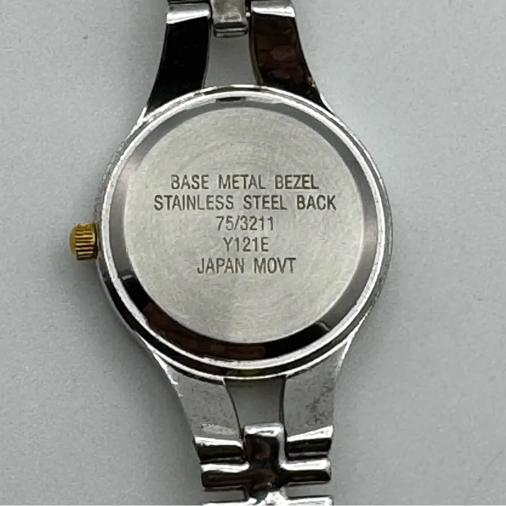 Armitron Now Two-Tone Crystal Bezel Watch Stainless Steel Back “New Battery”